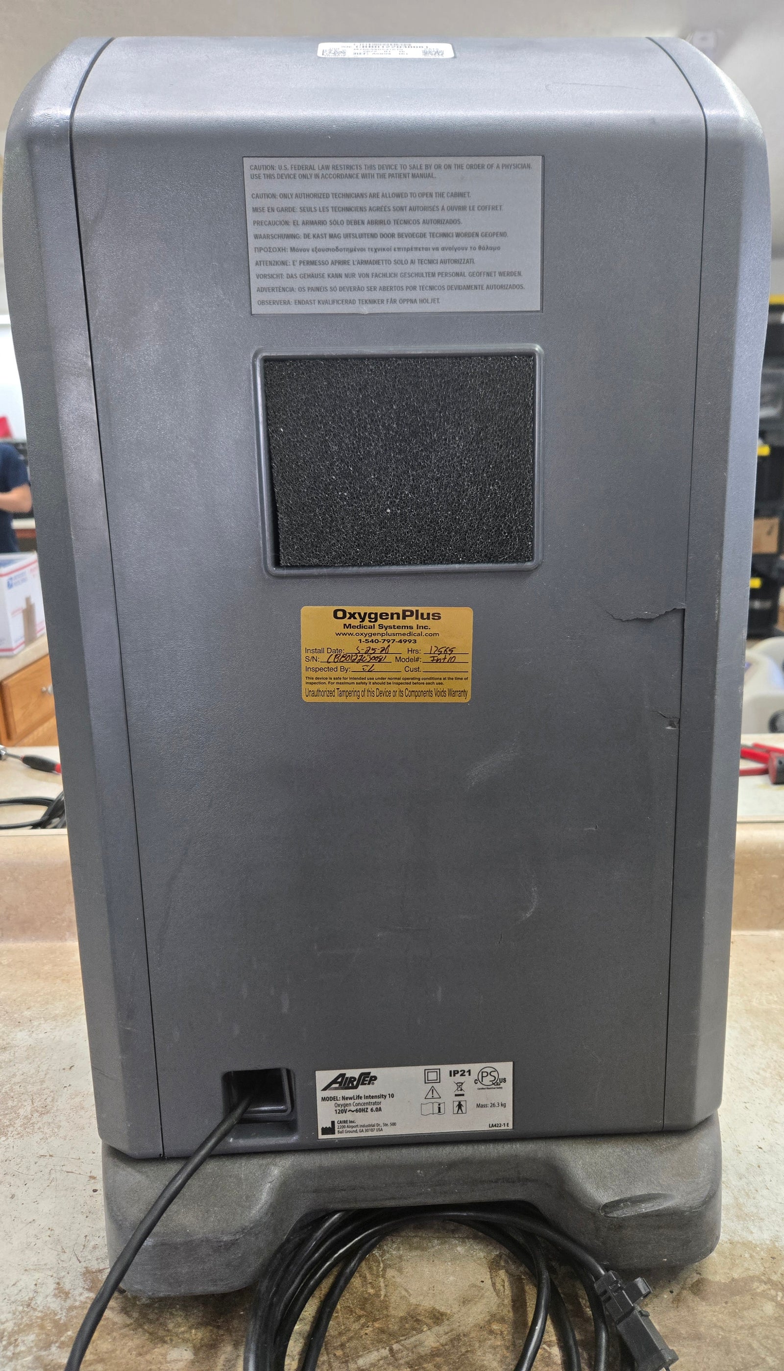 Reconditioned Airsep Intensity 10LPM Oxygen Concentrator *SCRATCH AND DENT #1*