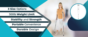 Heavy Duty Lightweight Crutches