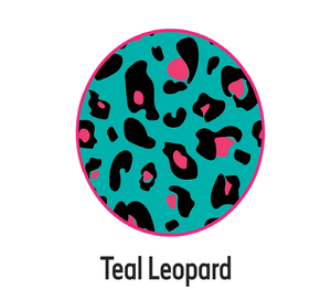 Teal Leopard Crutches